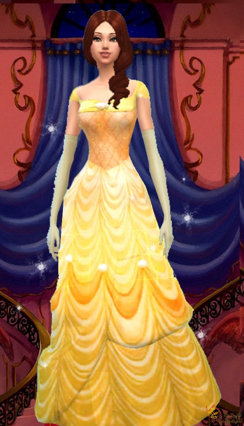 (photo) Belle dress by MaleficaXD sims4.jpg
