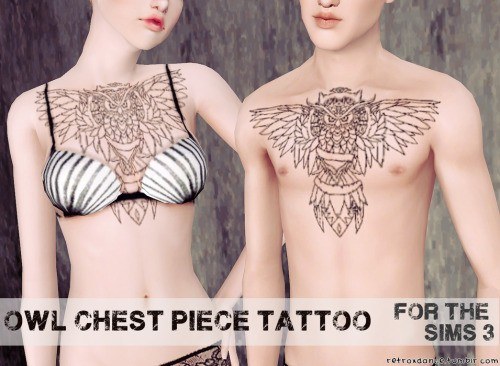 [cyo] owl chest piece tattoo.png