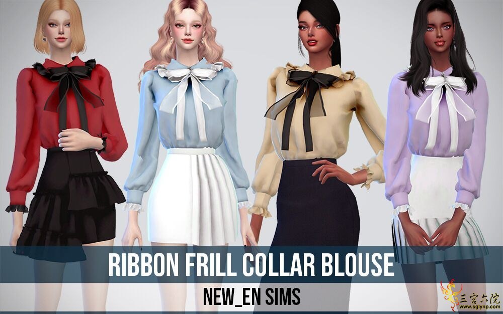 [newen]ribbon_frill_collar_blouse.jpg