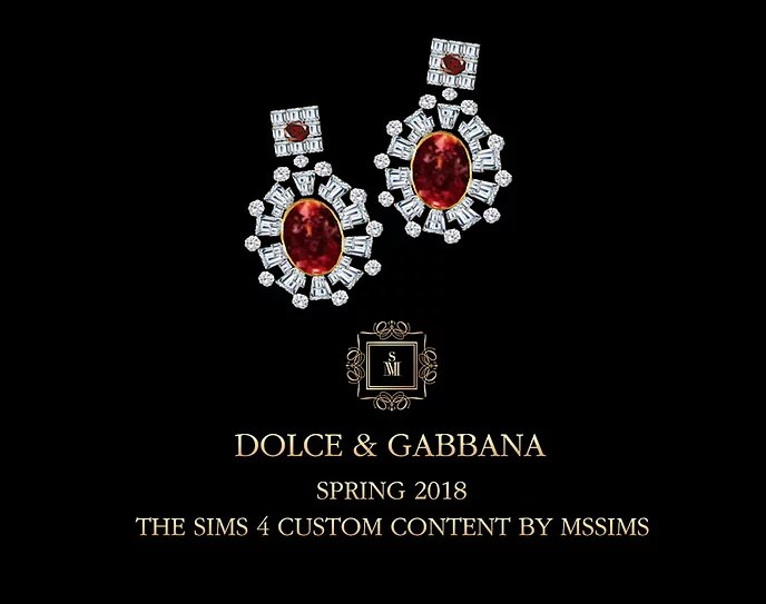 DOLCE&amp;GABBANA SPRING 2018 EARRING.JPG