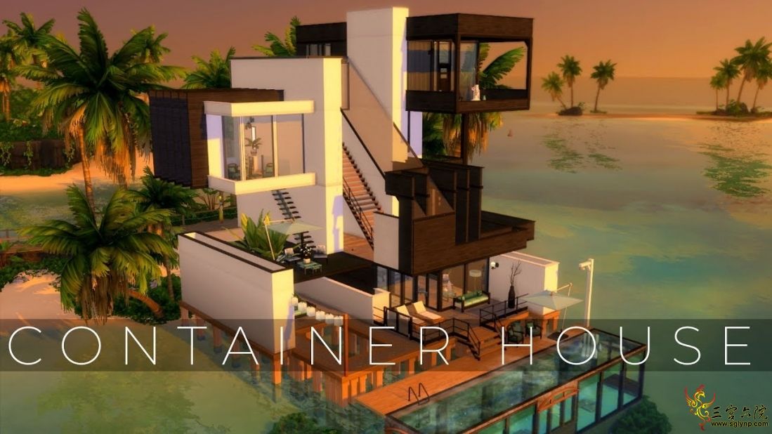The Sims 4 Speed Build  -  BEACH CONTAINER HOUSE  -  NOCC  -  Rebuilding Sulani.jpg