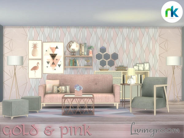Nikadema Gold &amp; Pink Livingroom.jpg