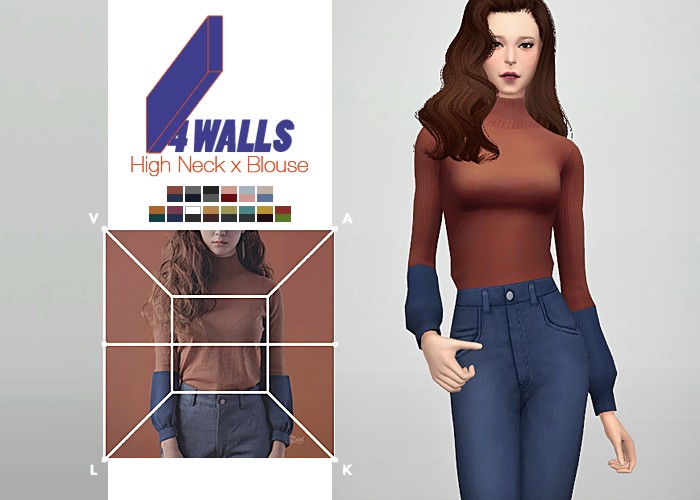 4 Walls High Neck x Blouse.png