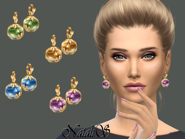 NataliS_Leafs and cabochon earrings.jpg