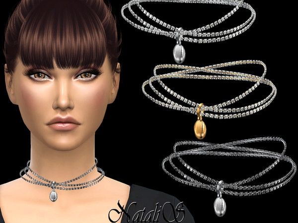NataliS_Triple crystals necklace with pendant.jpg