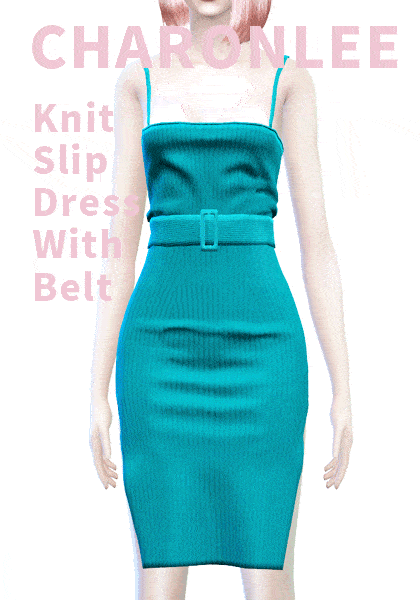 [CHARONLEE]-2020-Knit slip dress with belt-01.gif