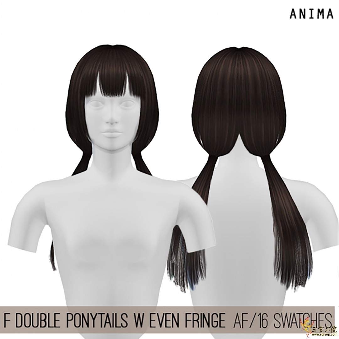 CosplaySimmer_F_Double_Ponytails_Hair_w_Even_Fringe.png