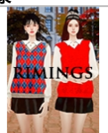 [RIMINGs] Knit Vest &amp; Pleats skirt.png