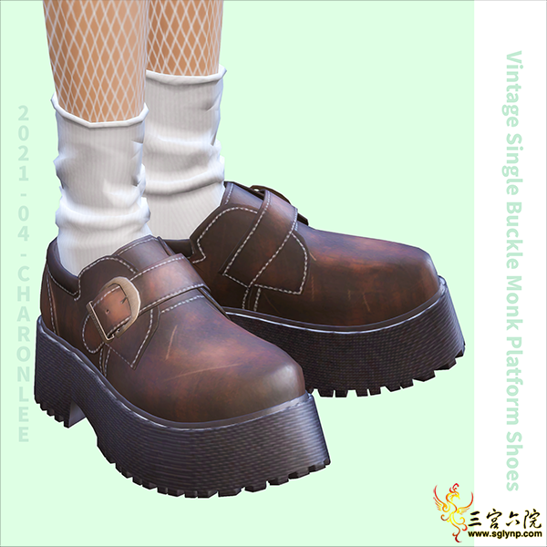 [CHARONLEE]2021-033-Vintage Single Buckle Monk Platform Shoes01.png
