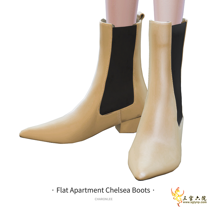 [CHARONLEE]2021-053-Flat Apartment Chelsea Boots01.png