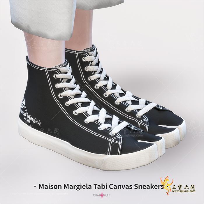 [CHARONLEE]2021-065-Maison Margiela Tabi Canvas High Top Sneakers01.png