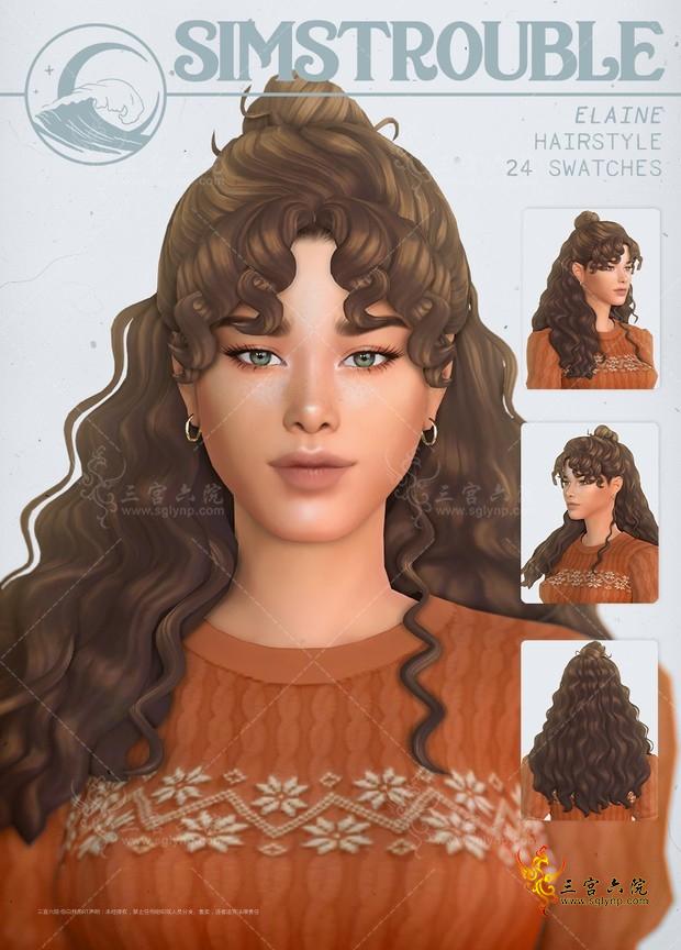 simstrouble_FemaleHair_Elaine.png