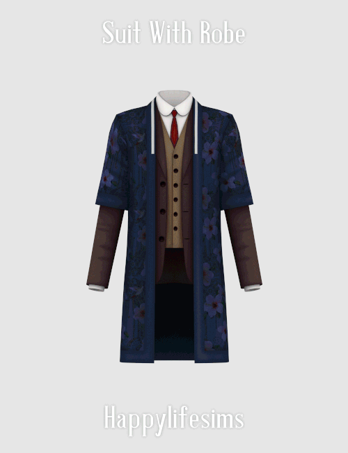 [Lonelyboy] TS4 Suit With Robe.gif