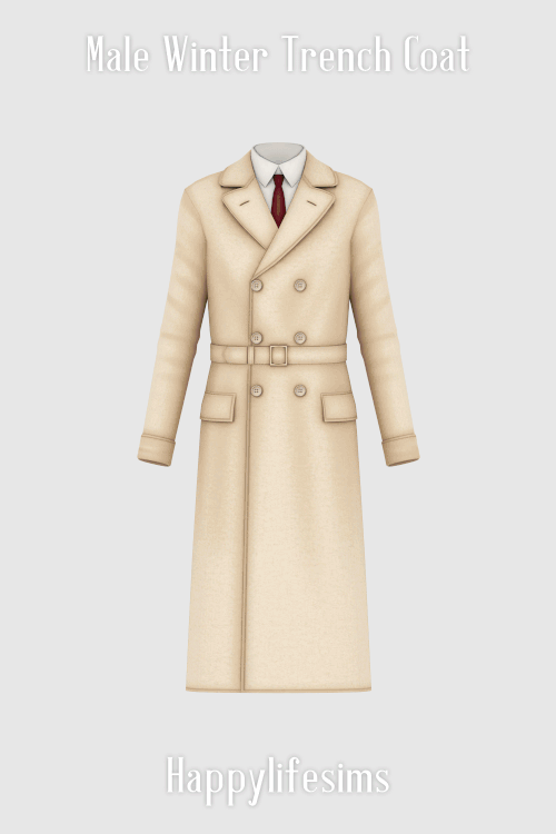 [Lonelyboy] TS4 Male Winter Trench Coat.gif