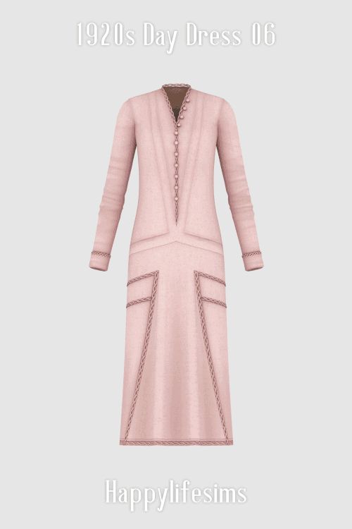 [Lonelyboy] TS4 1920s Day Dress 06.gif