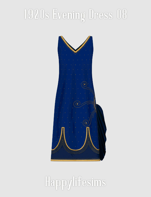[Lonelyboy] TS4 1920s Evening Dress 08.gif