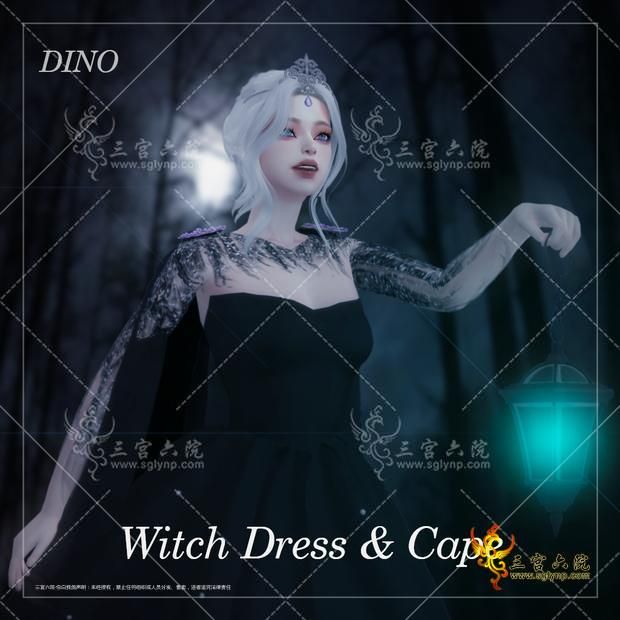 [DINO] Witch Dress &amp; Cape Set.png