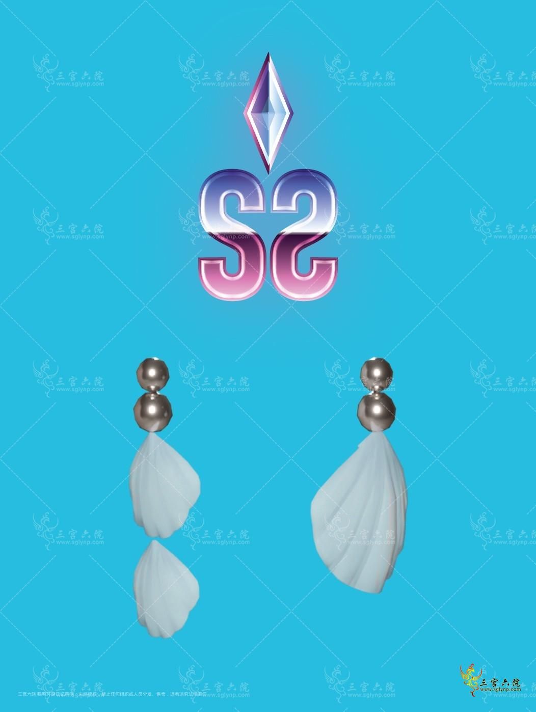 Mermaid Gear earrings preview.png