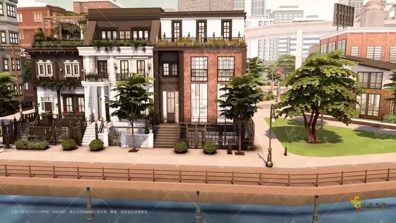 The Sims 4 Townhouses Part 3  No CC  Stop Motion Speedbuild - frame at 11m29s.jpg
