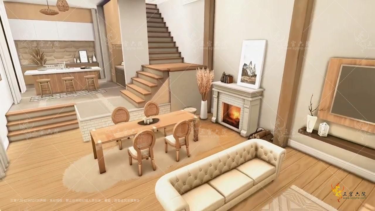 The Sims 4 Townhouses Part 2  No CC  Stop Motion Speedbuild - frame at 0m14s.jpg