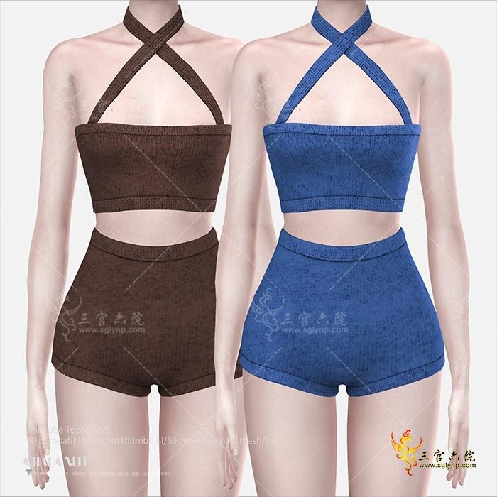 [CHARONLEE]2023-005-Knit Tube Top&amp;Shor01.png