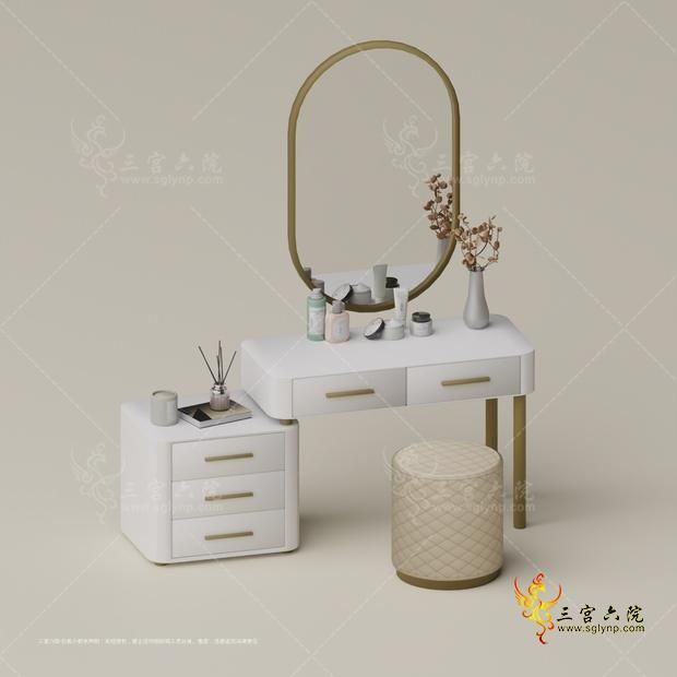 SNOOTYSIMS - White Vanity Set.png