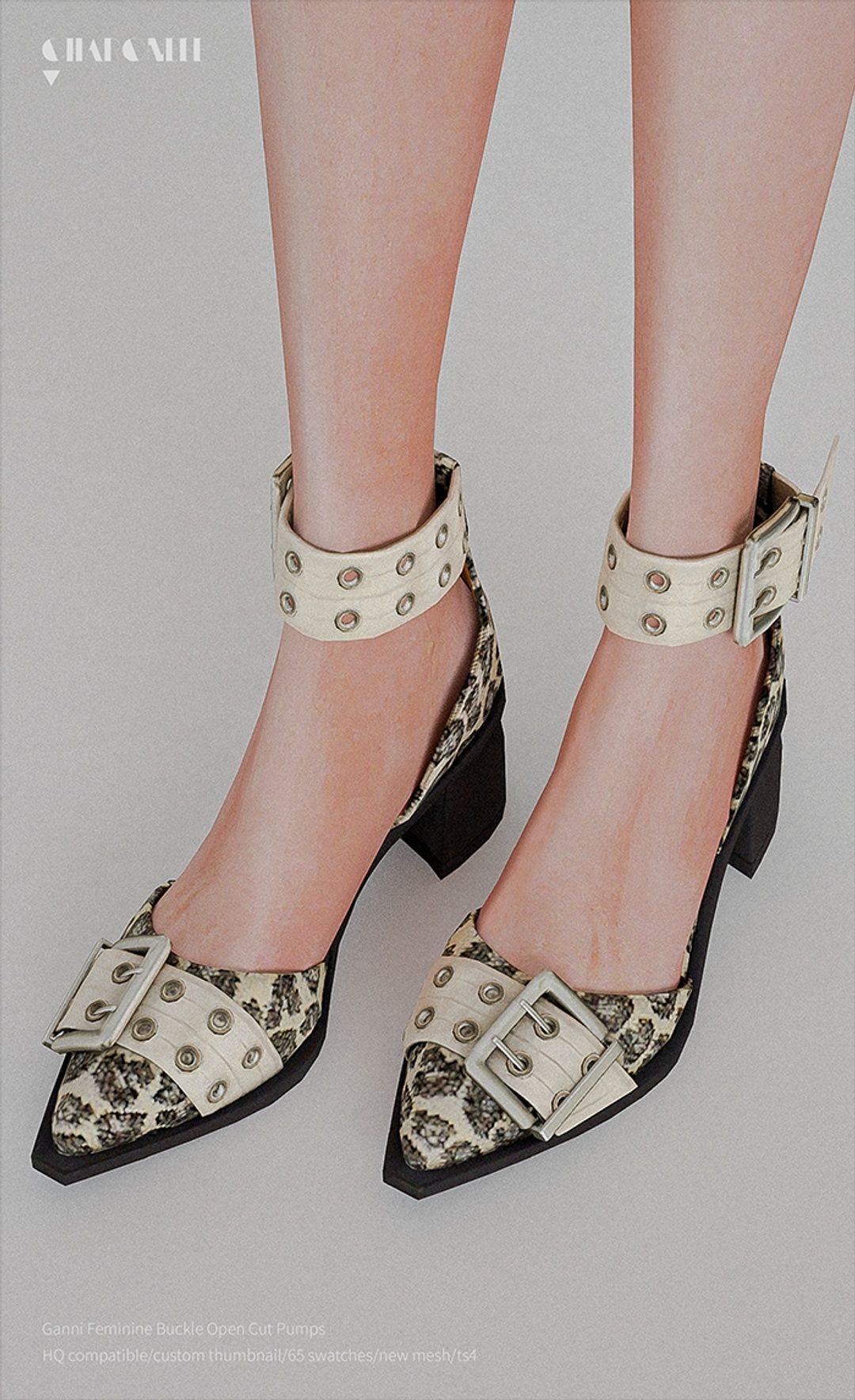 [CHARONLEE]2025-016-Ganni Feminine Buckle Open Cut Pumps02.png