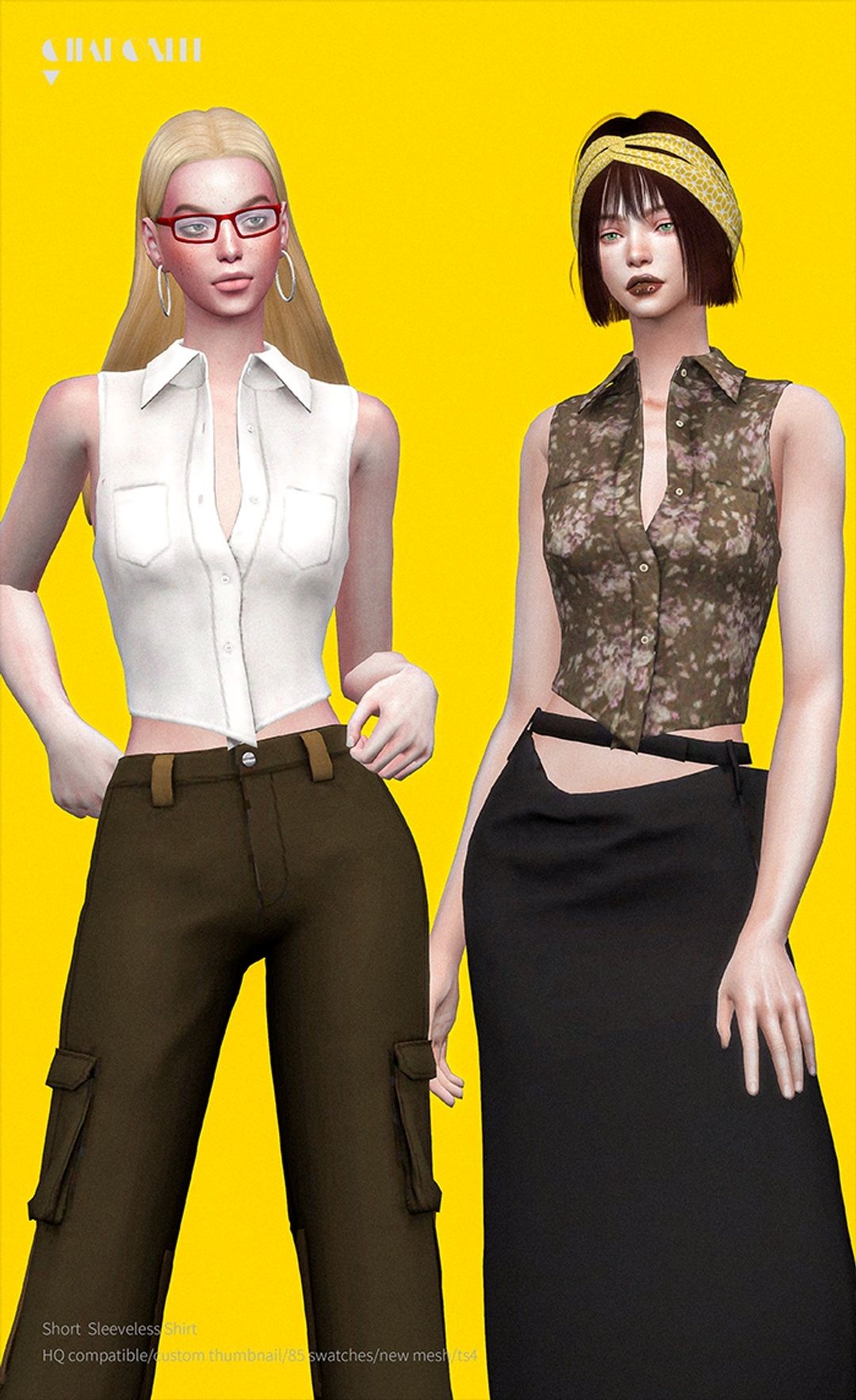 [CHARONLEE]2025-007-Short  Sleeveless Shirt02.png