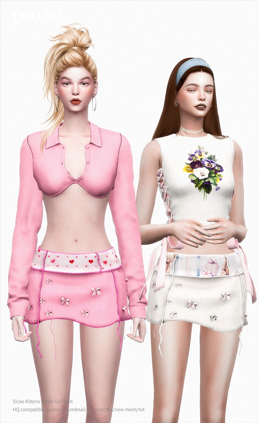 [CHARONLEE]2024-006-Sicko Kittens Horse Girl Skirt02.png