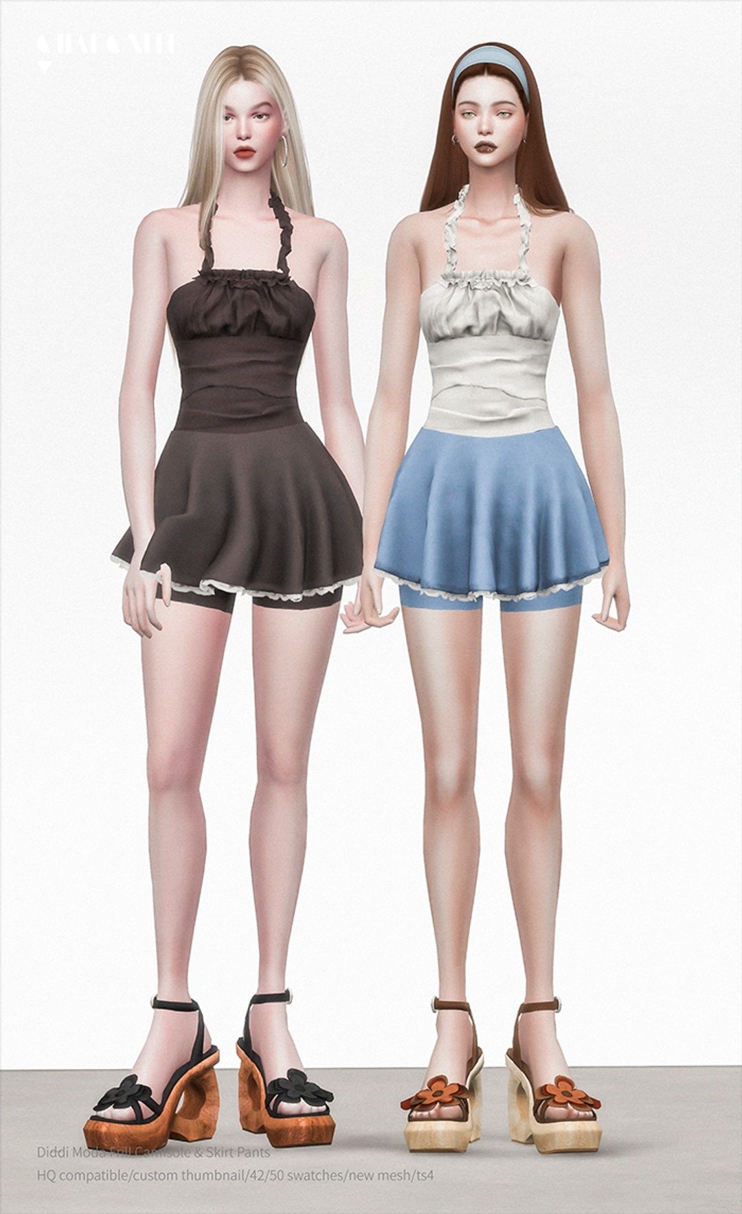 [CHARONLEE]2023-068-Diddi Moda Frill Camisole &amp; Skirt Pants02.png