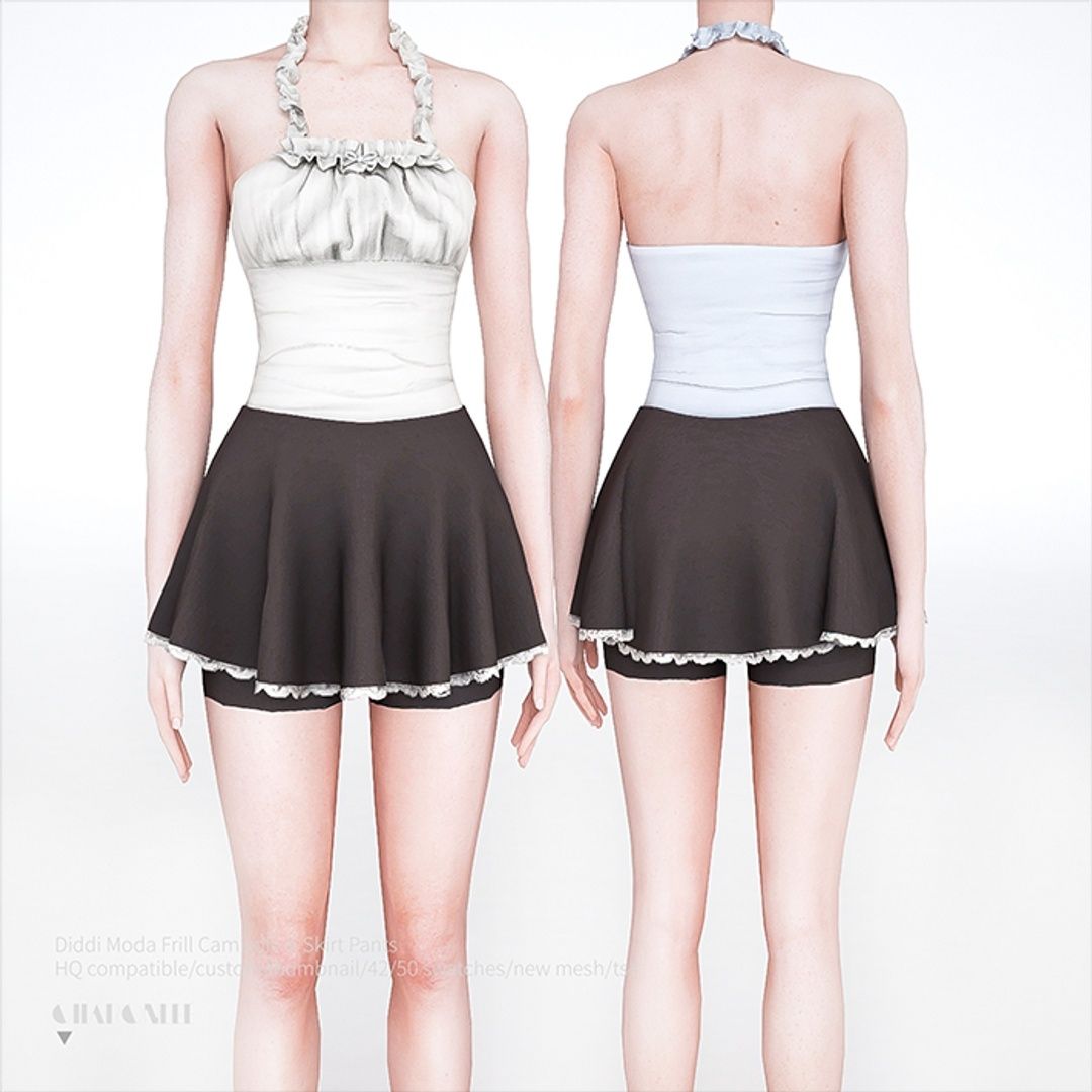 [CHARONLEE]2023-068-Diddi Moda Frill Camisole &amp; Skirt Pants01.png