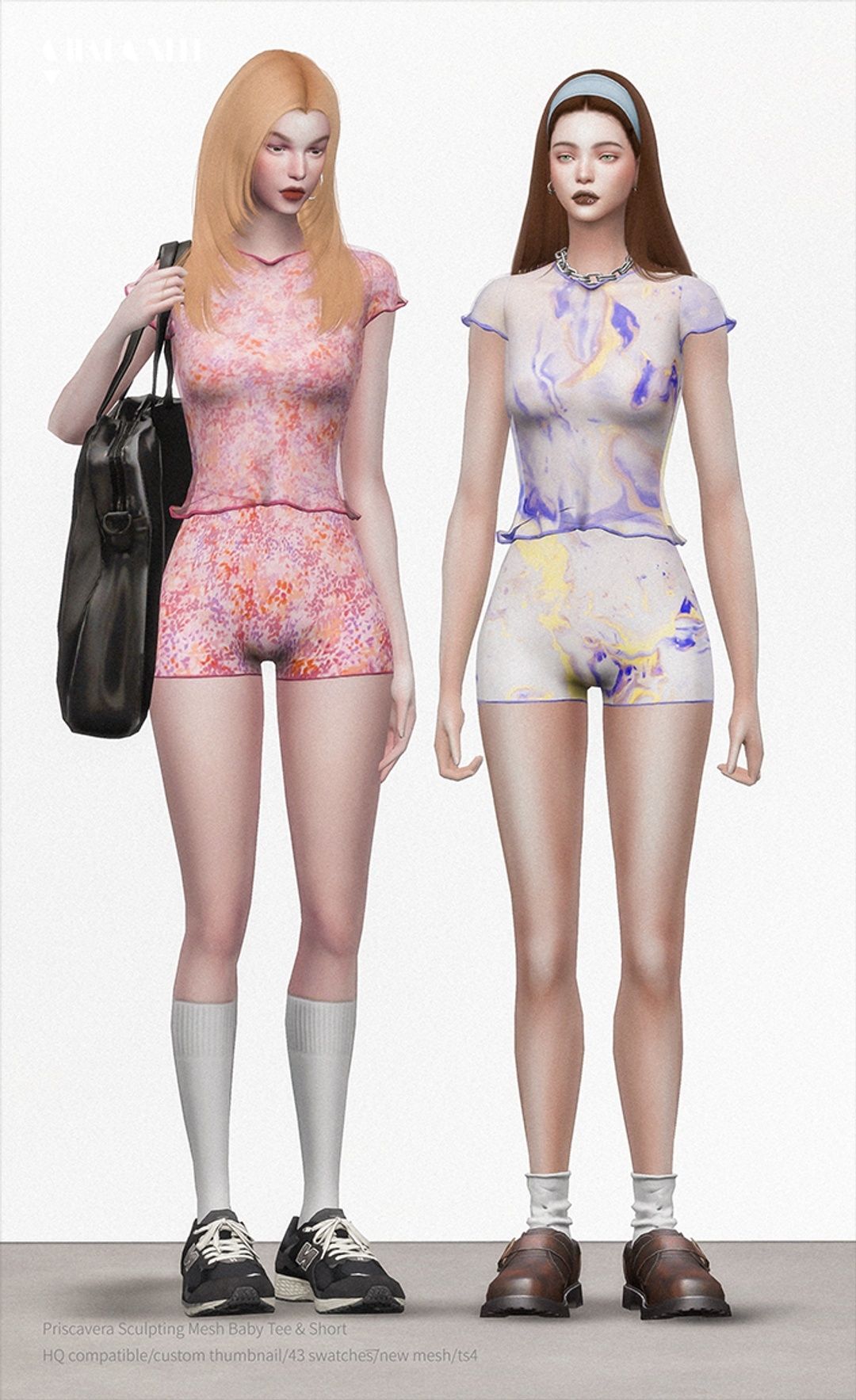 [CHARONLEE]2023-064-Priscavera Sculpting Mesh Baby Tee &amp; Short02.png
