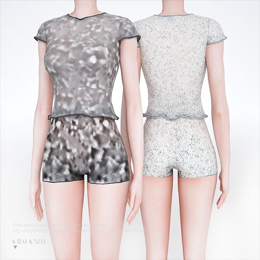 [CHARONLEE]2023-064-Priscavera Sculpting Mesh Baby Tee &amp; Short01.png