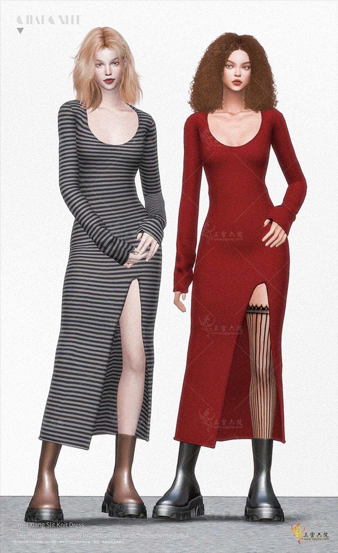 [CHARONLEE]2023-006-Yuel Xiang Slit Knit Dress02.png