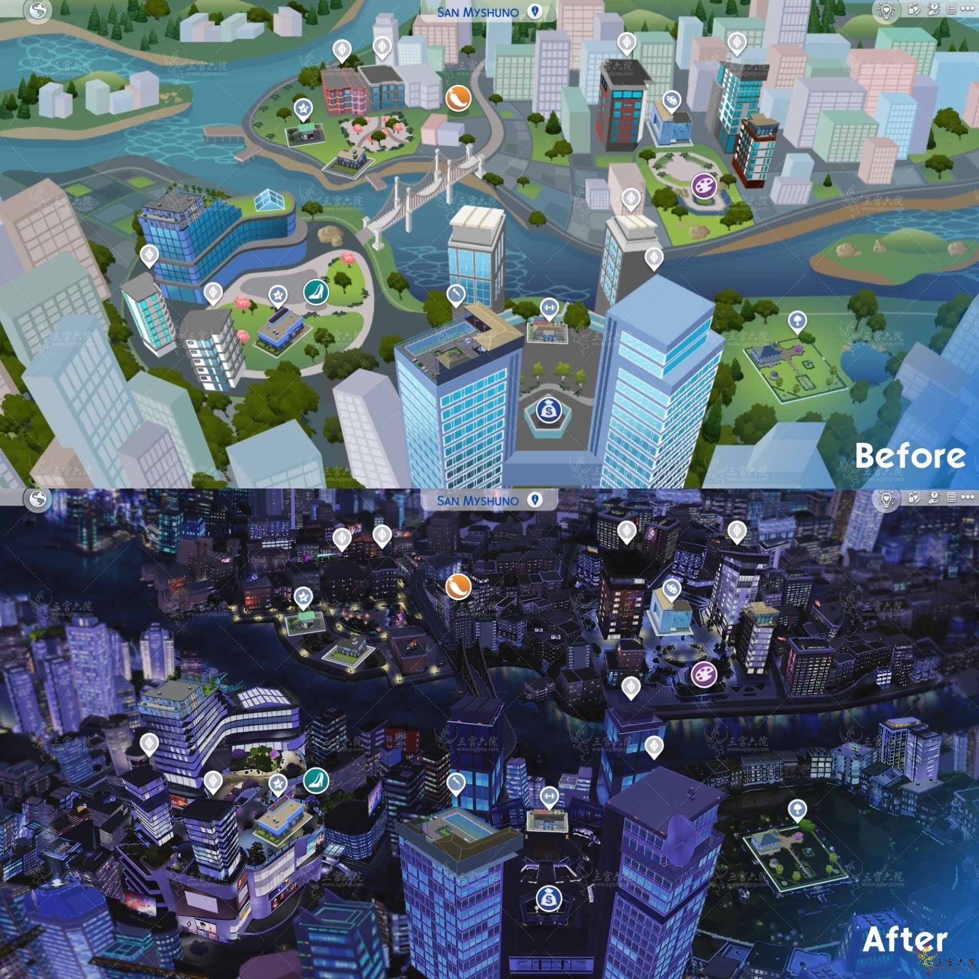 [20th Century Plumbob]全地图(30)美化搬运 - 模拟人生4分享 - 三宫六院 - 模拟人生|模拟人生3|模拟人生4 ...